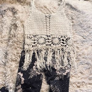 Boho knit tank